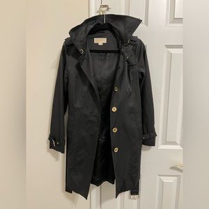 Michael Kors Black And Gold Trench Coat